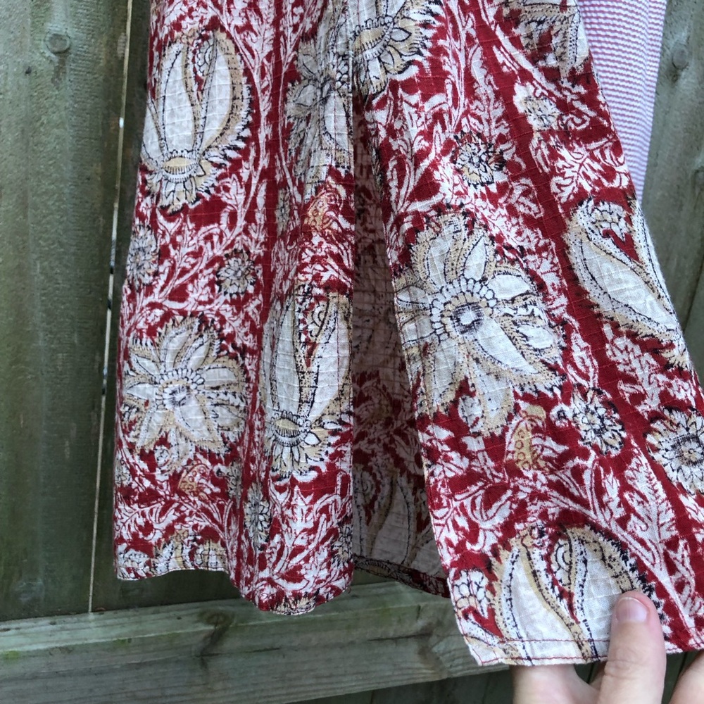 Patchwork Multiprint Midi Dress Material Clothing… - image 8